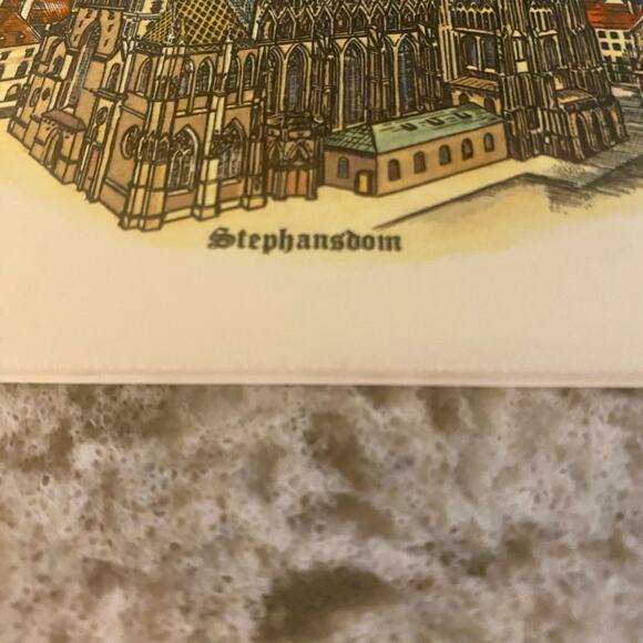 Vintage Collector Ceramic Tile Trivet 6 x 6 Wein Austria St Stephens Cathedral - Picture 4 of 5